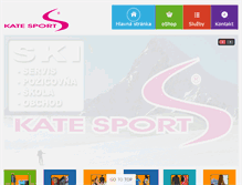 Tablet Screenshot of katesport.sk